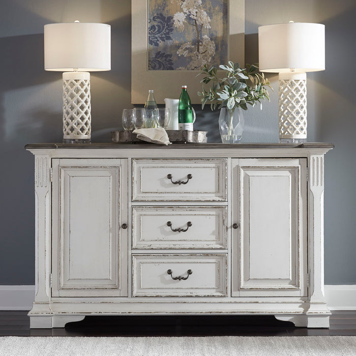 Abbey Park - Buffet - Antique White – Buffets by Liberty Furniture at Furniture Wholesale Plus , Nashville furniture store