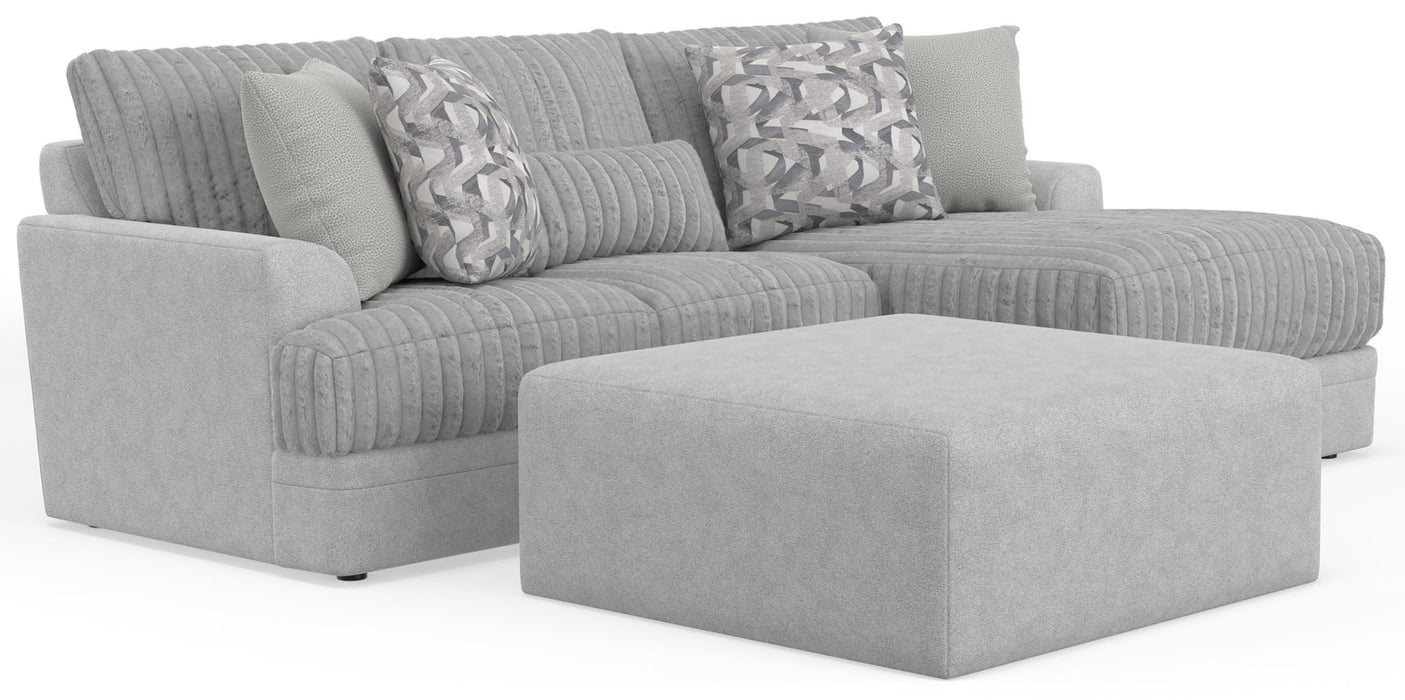 Titan - Sectional With Comfort Coil Seating, Cocktail Ottoman And Accent Pillows Included – 2 Piece Living Room Sets by Jackson at Furniture Wholesale Plus , Nashville furniture store