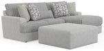 Titan - Sectional With Comfort Coil Seating, Cocktail Ottoman And Accent Pillows Included – 2 Piece Living Room Sets by Jackson at Furniture Wholesale Plus , Nashville furniture store