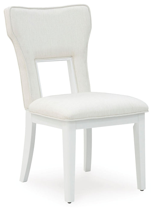 Chalanna - Dining Upholstered Side Chair (Set of 2) - White – Chair Sets by Signature Design by Ashley® at Furniture Wholesale Plus , Nashville furniture store