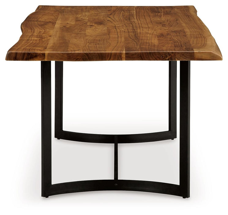 Fortmaine - Rectangular Dining Room Table - Brown / Black – Dining Tables by Signature Design by Ashley® at Furniture Wholesale Plus , Nashville furniture store