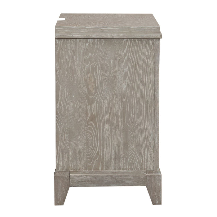 Belmar - 3 Drawer Nightstand - Washed Taupe – Accent Nightstands by Liberty Furniture at Furniture Wholesale Plus , Nashville furniture store