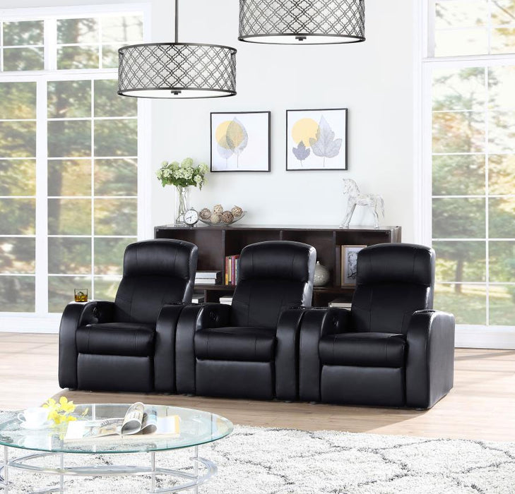 Cyrus - Upholstered Home Theater Seating – 5 Piece Living Room Sets by CoasterEssence at Furniture Wholesale Plus , Nashville furniture store