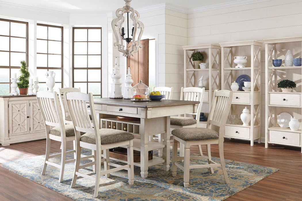 Bolanburg - Rectangular Counter Table Set - Premium 5 Piece Dining Room Sets from Signature Design by Ashley® - Just $1338! Shop now at Furniture Wholesale Plus  We are the best furniture store in Nashville, Hendersonville, Goodlettsville, Madison, Antioch, Mount Juliet, Lebanon, Gallatin, Springfield, Murfreesboro, Franklin, Brentwood