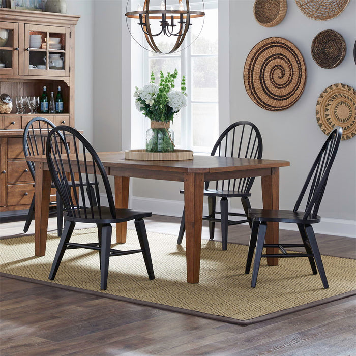 Hearthstone Ridge - Rectangular Table Set – 5 Piece Dining Room Sets by Liberty Furniture at Furniture Wholesale Plus , Nashville furniture store