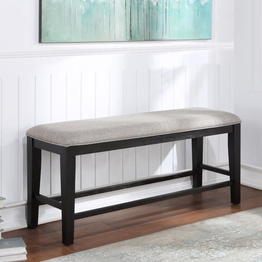 Halle - Counter Bench - Dark Brown - Premium Counter Benches from Steve Silver Furniture - Just $209! Shop now at Furniture Wholesale Plus  We are the best furniture store in Nashville, Hendersonville, Goodlettsville, Madison, Antioch, Mount Juliet, Lebanon, Gallatin, Springfield, Murfreesboro, Franklin, Brentwood