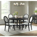 Versailles - Contemporary Round Dining Table - Black – Dining Tables by Elements International at Furniture Wholesale Plus , Nashville furniture store