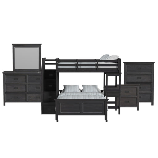 Hampton Kids - Loft With Staircase And Desk With Speaker Bedroom Set – 3 Piece Bedroom Sets by Elements International at Furniture Wholesale Plus , Nashville furniture store