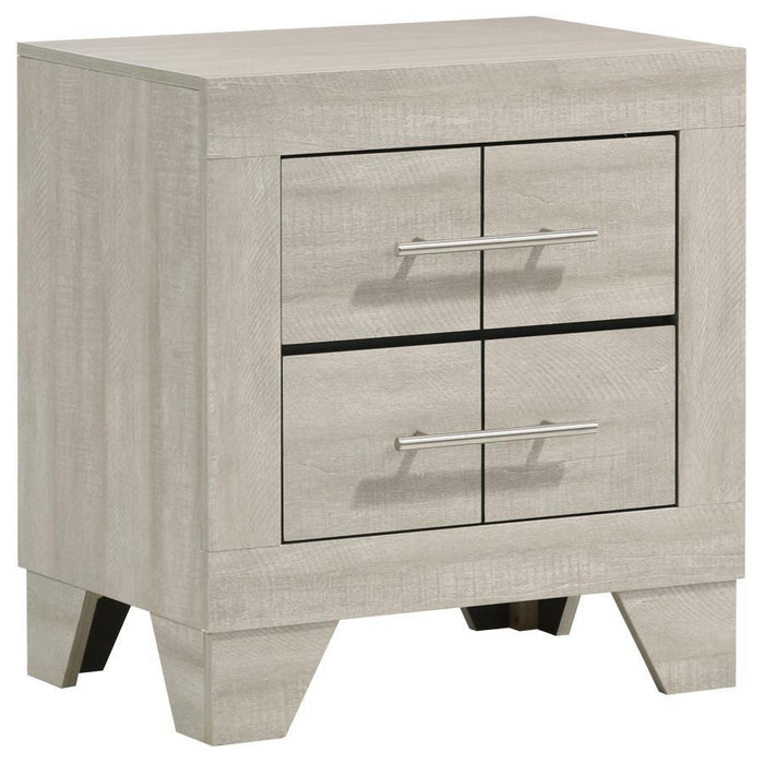 Trenton - 2-Drawer Nightstand Bedside Table - Rustic Cream – Accent Nightstands by Coaster Fine Furniture at Furniture Wholesale Plus , Nashville furniture store