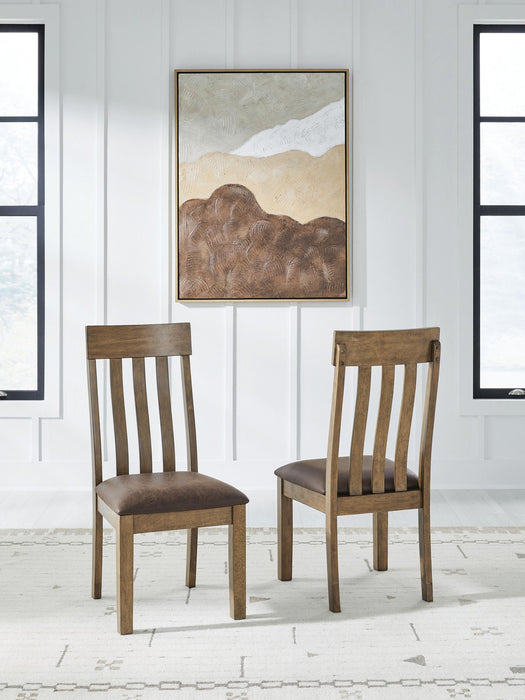 Urbinforte - Dining Upholstered Side Chair (Set of 2) - Light Brown – Chair Sets by Signature Design by Ashley® at Furniture Wholesale Plus , Nashville furniture store