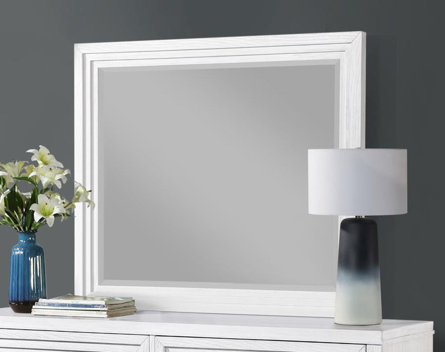 Marielle - Dresser Mirror - Distressed White – Mirrors by CoasterEveryday at Furniture Wholesale Plus , Nashville furniture store