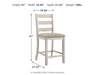 Skempton - Upholstered Barstool (Set of 2) - White – Stool Sets by Signature Design by Ashley® at Furniture Wholesale Plus , Nashville furniture store
