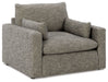 Dramatic - Chair and a Half - Granite – Arm Chairs by Benchcraft® at Furniture Wholesale Plus , Nashville furniture store