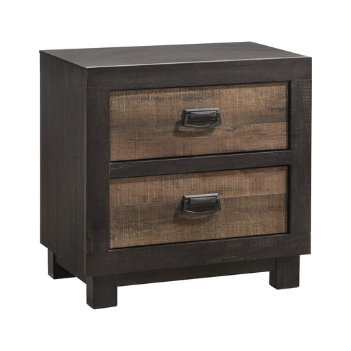 Harlington - 2-Drawer Nightstand - Dark Chocolate – Accent Nightstands by Elements International at Furniture Wholesale Plus , Nashville furniture store