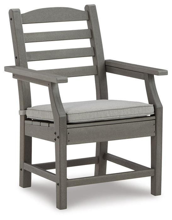 Visola - Arm Chair With Cushion (Set of 2) - Gray – Chair Sets by Signature Design by Ashley® at Furniture Wholesale Plus , Nashville furniture store