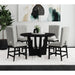 Oregon - Round Table With Wood Top – Counter Tables by Elements International at Furniture Wholesale Plus , Nashville furniture store