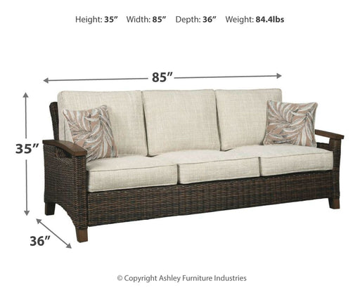Paradise Trail - Sofa with Cushion - Medium Brown – Sofas by Signature Design by Ashley® at Furniture Wholesale Plus , Nashville furniture store