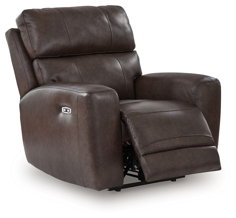 Crossplex - Power Recliner / Adjustable Headrest - Smoke – Reclining Chairs by Signature Design by Ashley® at Furniture Wholesale Plus , Nashville furniture store