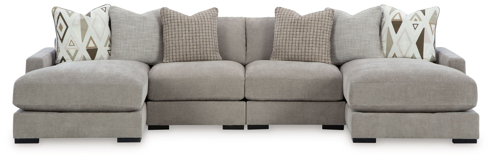 Aslan Court - Sectional With Ottoman Set – 5 Piece Living Room Sets by Benchcraft® at Furniture Wholesale Plus , Nashville furniture store