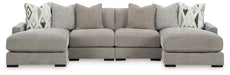 Aslan Court - Sectional With Ottoman Set – 5 Piece Living Room Sets by Benchcraft® at Furniture Wholesale Plus , Nashville furniture store