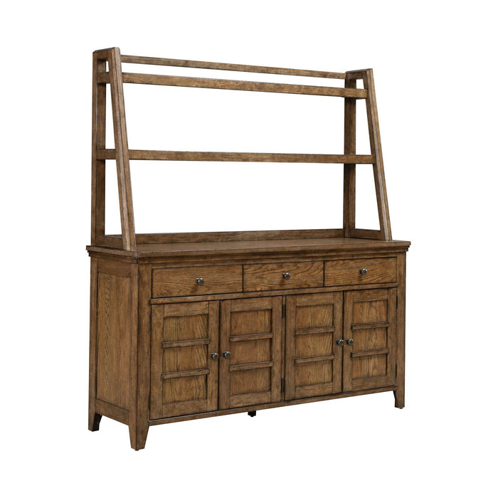Carolina Park - Server & Hutch - Amber Brown – Hutches & Buffets by Liberty Furniture at Furniture Wholesale Plus , Nashville furniture store