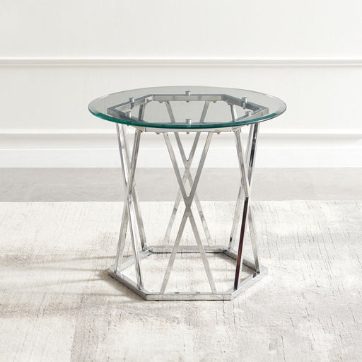 Escondido - End Table - Silver – End Tables by Steve Silver Furniture at Furniture Wholesale Plus , Nashville furniture store