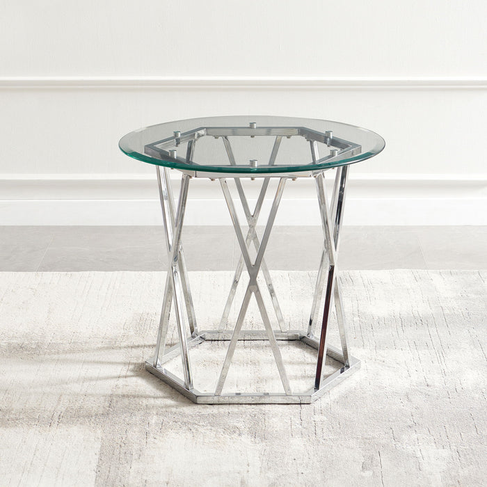 Escondido - End Table - Silver – End Tables by Steve Silver Furniture at Furniture Wholesale Plus , Nashville furniture store