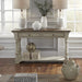 Morgan Creek - Sofa Table - Antique White / Wirebrushed Tobacco Accents – Sofa Tables by Liberty Furniture at Furniture Wholesale Plus , Nashville furniture store
