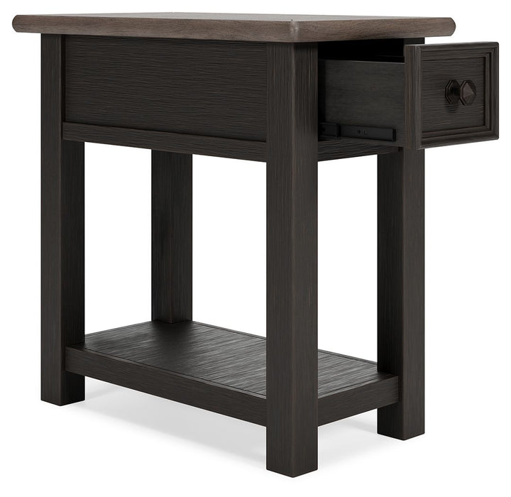 Tyler Creek - Chair Side End Table - Black / Gray – Chair Side Tables by Signature Design by Ashley® at Furniture Wholesale Plus , Nashville furniture store