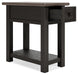 Tyler Creek - Chair Side End Table - Black / Gray – Chair Side Tables by Signature Design by Ashley® at Furniture Wholesale Plus , Nashville furniture store