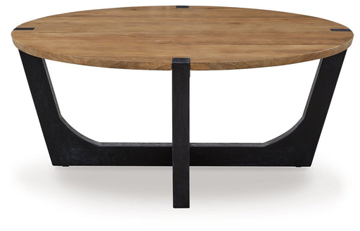 Hanneforth - Round Cocktail Table - Brown – Coffee Tables by Signature Design by Ashley® at Furniture Wholesale Plus , Nashville furniture store