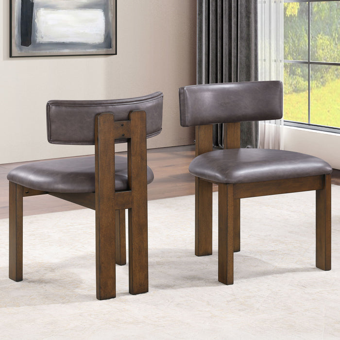 Cambridge - Dining Chair - Brown / Brown – Side Chairs by Steve Silver Furniture at Furniture Wholesale Plus , Nashville furniture store