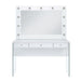 Jacey - Complete Vanity With Lightbulbs - Glossy White – Vanity Desks by Elements International at Furniture Wholesale Plus , Nashville furniture store