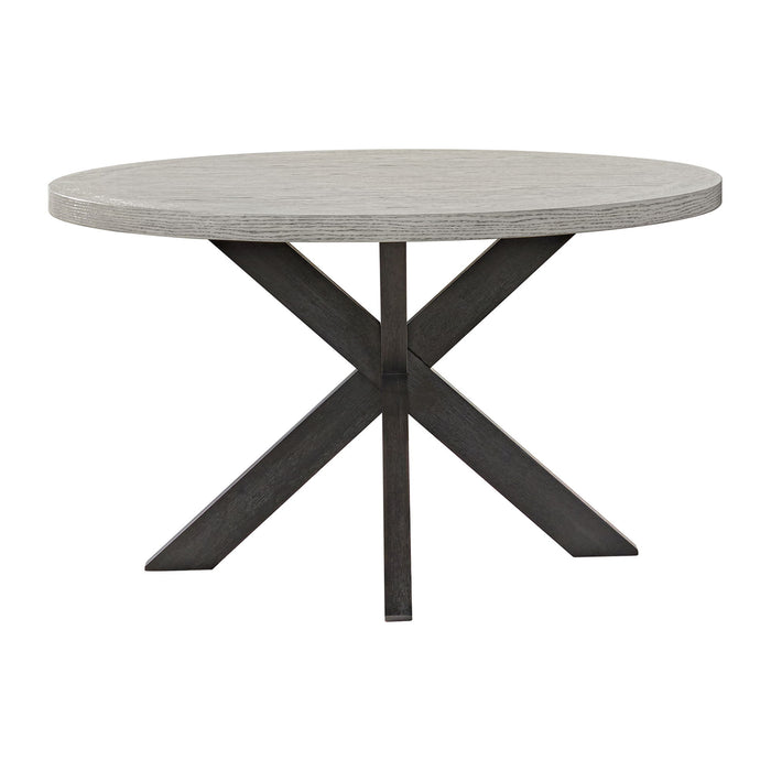 Axel - Round Dining Table - Espresso / Light Gray – Dining Tables by Elements International at Furniture Wholesale Plus , Nashville furniture store