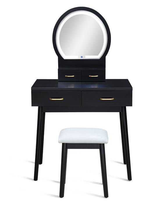 Cecilia - Vanity Table & Stool – Vanity Sets by Crown Mark at Furniture Wholesale Plus , Nashville furniture store