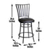 Stellan - Swivel Barstool - Premium Bar Height (28"-30") from Steve Silver Furniture - Just $229! Shop now at Furniture Wholesale Plus  We are the best furniture store in Nashville, Hendersonville, Goodlettsville, Madison, Antioch, Mount Juliet, Lebanon, Gallatin, Springfield, Murfreesboro, Franklin, Brentwood