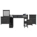 Hampton Kids - Loft With Staircase And Desk With Speaker Bedroom Set – 3 Piece Bedroom Sets by Elements International at Furniture Wholesale Plus , Nashville furniture store