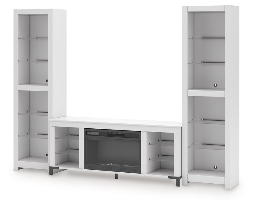 Brollevi - 3-Piece Entertainment Center - White – Entertainment Centers by Signature Design by Ashley® at Furniture Wholesale Plus , Nashville furniture store