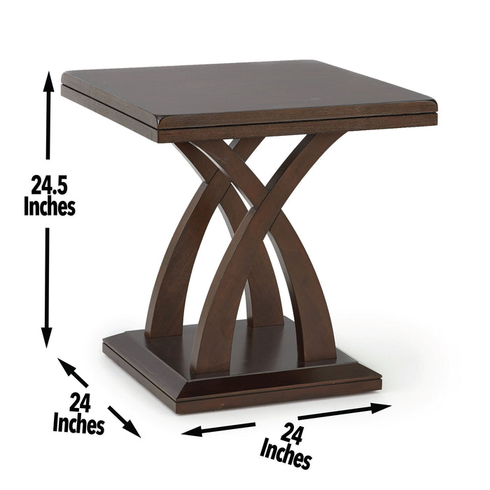 Jocelyn - 3 Piece Table Set - Brown – Table Sets by Steve Silver Furniture at Furniture Wholesale Plus , Nashville furniture store