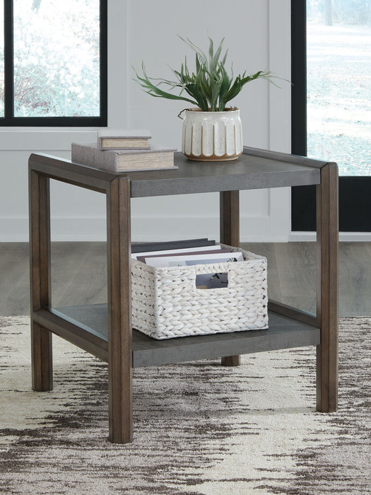 Kallenny - Rectangular End Table - Brown / Gray – End Tables by Signature Design by Ashley® at Furniture Wholesale Plus , Nashville furniture store