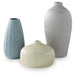 Eiderman - Vase Set (Set of 3) - Gray / Blue / Green – Vases & Jars by Signature Design by Ashley® at Furniture Wholesale Plus , Nashville furniture store