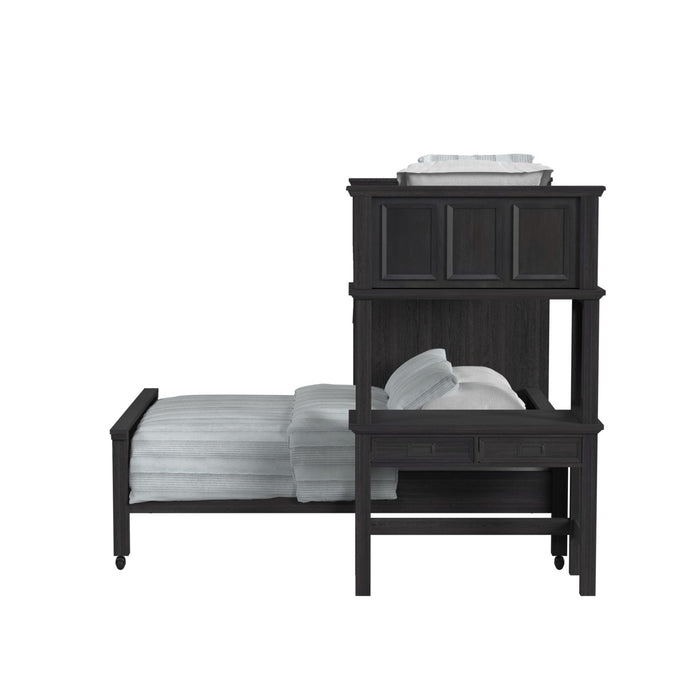 Hampton Kids - Loft With Staircase And Desk With Speaker Bedroom Set – 3 Piece Bedroom Sets by Elements International at Furniture Wholesale Plus , Nashville furniture store
