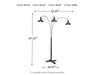 Sheriel - Metal Arc Lamp  - Black – Floor Lamps by Signature Design by Ashley® at Furniture Wholesale Plus , Nashville furniture store