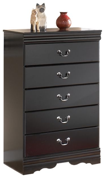 Huey Vineyard - Five Drawer Chest - Black – Accent Chests by Signature Design by Ashley® at Furniture Wholesale Plus , Nashville furniture store