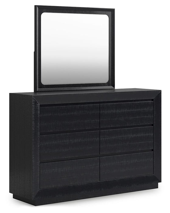 Londer - Dresser And Mirror - Black – Dresser & Mirror by Millennium® by Ashley at Furniture Wholesale Plus , Nashville furniture store