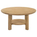 Ottowa - Round Wood Table With Shelf – End Tables by Coaster Fine Furniture at Furniture Wholesale Plus , Nashville furniture store