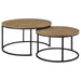 Lainey - 2 Piece Round Nesting Coffee Table - Mango – Nesting Tables by Coaster Fine Furniture at Furniture Wholesale Plus , Nashville furniture store