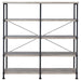 Analiese - 4-Shelf Double Bookshelf - Premium Standard Bookcases from CoasterEveryday - Just $309! Shop now at Furniture Wholesale Plus  We are the best furniture store in Nashville, Hendersonville, Goodlettsville, Madison, Antioch, Mount Juliet, Lebanon, Gallatin, Springfield, Murfreesboro, Franklin, Brentwood