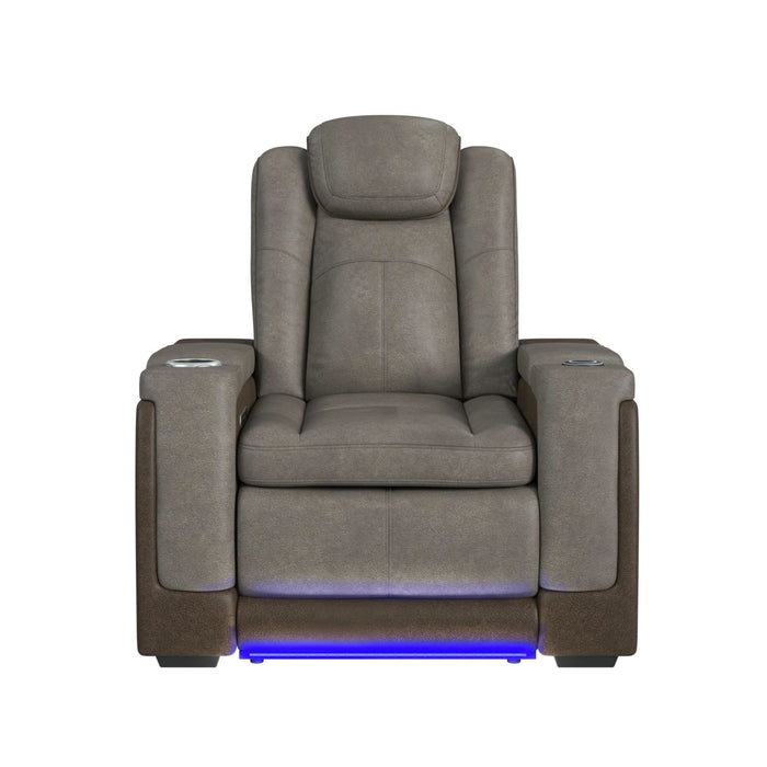 Lantana - Power Motion Recliner With Power Headrest, LED , Wireless Charger And Cup Holder – Reclining Chairs by Elements International at Furniture Wholesale Plus , Nashville furniture store