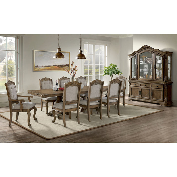 Madison Park - Server & Hutch With Led - Walnut – Display Cabinets by Elements International at Furniture Wholesale Plus , Nashville furniture store
